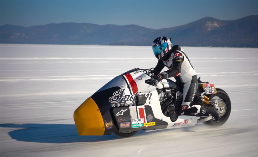 IndianxWorkhorse Appaloosa v2.0 ice racer gets shakedown run before Sultans of Sprint in April 1092053