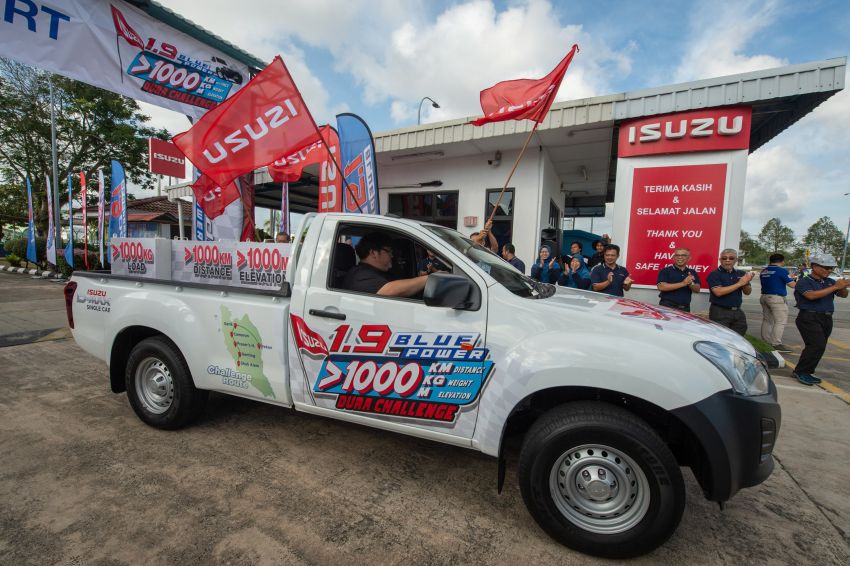 Isuzu D-Max 1.9L Blue Power Dura Challenge – 1,145 km travelled on one tank of diesel, 1,000 kg payload 1093581