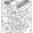 Mercedes-Benz, Audi colouring images to pass time