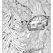 Mercedes-Benz, Audi colouring images to pass time