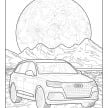 Mercedes-Benz, Audi colouring images to pass time