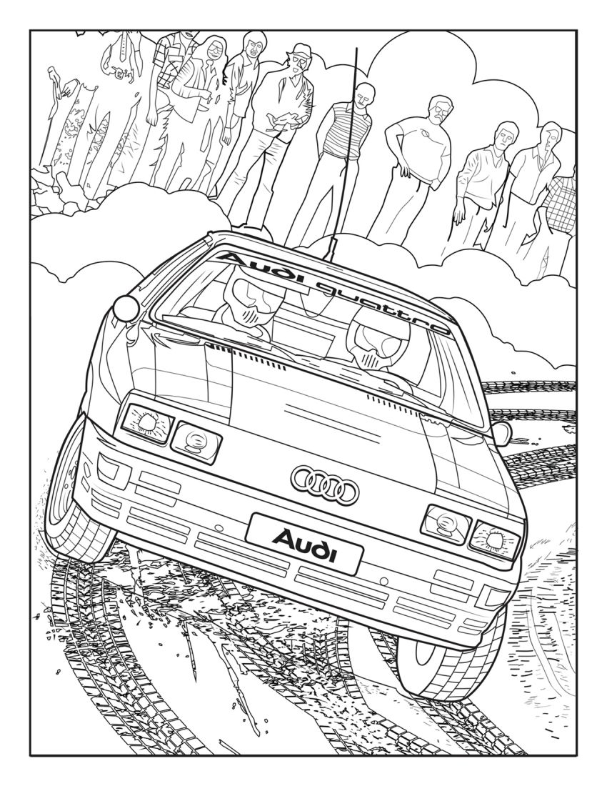 Mercedes-Benz, Audi colouring images to pass time 1099719