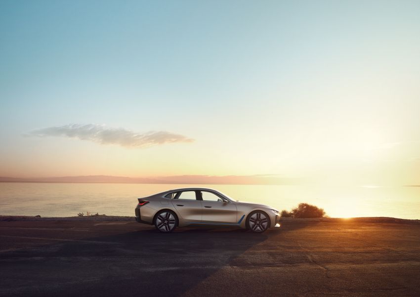 BMW Concept i4 revealed – previews electric Gran Coupe with 530 hp, 600 km range; debut in 2021 1090433