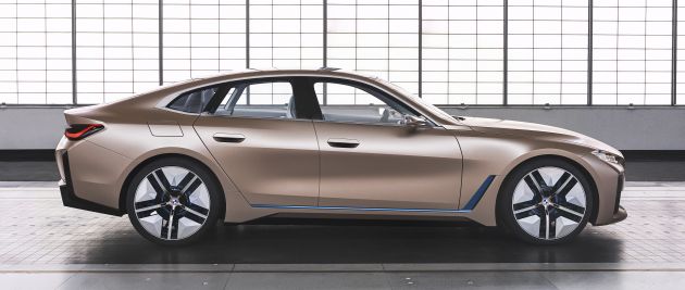 BMW Concept i4 revealed – previews electric Gran Coupe with 530 hp, 600 km range; debut in 2021