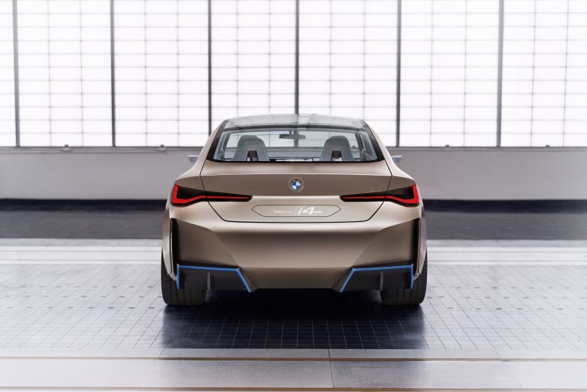 BMW Concept i4 revealed – previews electric Gran Coupe with 530 hp, 600 km range; debut in 2021 1090453
