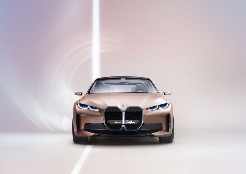 BMW Concept i4 revealed – previews electric Gran Coupe with 530 hp, 600 km range; debut in 2021 1090457