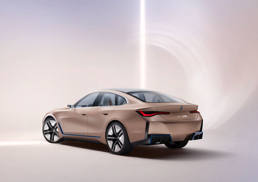 BMW Concept i4 revealed – previews electric Gran Coupe with 530 hp, 600 km range; debut in 2021 1090475