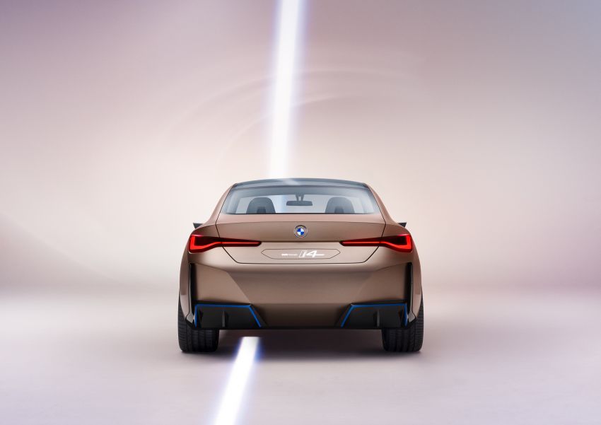 BMW Concept i4 revealed – previews electric Gran Coupe with 530 hp, 600 km range; debut in 2021 1090477