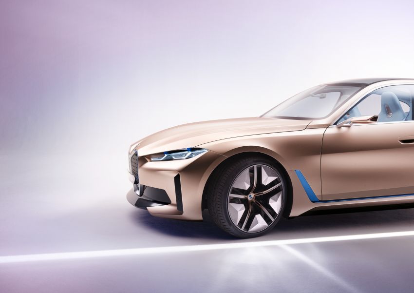 BMW Concept i4 revealed – previews electric Gran Coupe with 530 hp, 600 km range; debut in 2021 1090479