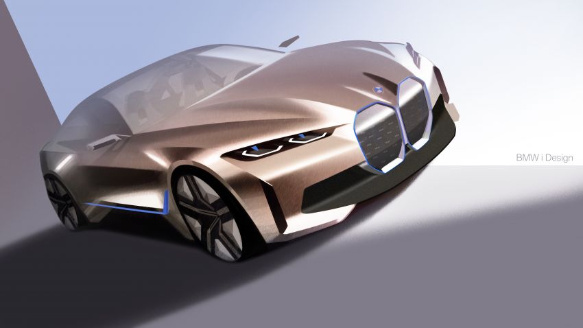 BMW Concept i4 revealed – previews electric Gran Coupe with 530 hp, 600 km range; debut in 2021 1090517