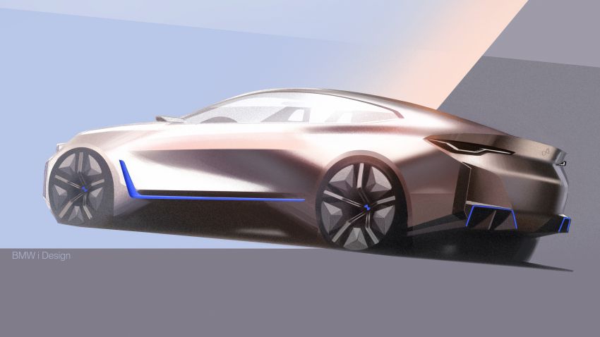 BMW Concept i4 revealed – previews electric Gran Coupe with 530 hp, 600 km range; debut in 2021 1090520