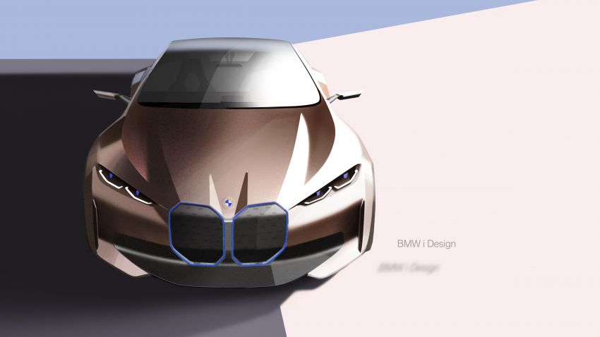 BMW Concept i4 revealed – previews electric Gran Coupe with 530 hp, 600 km range; debut in 2021 1090525