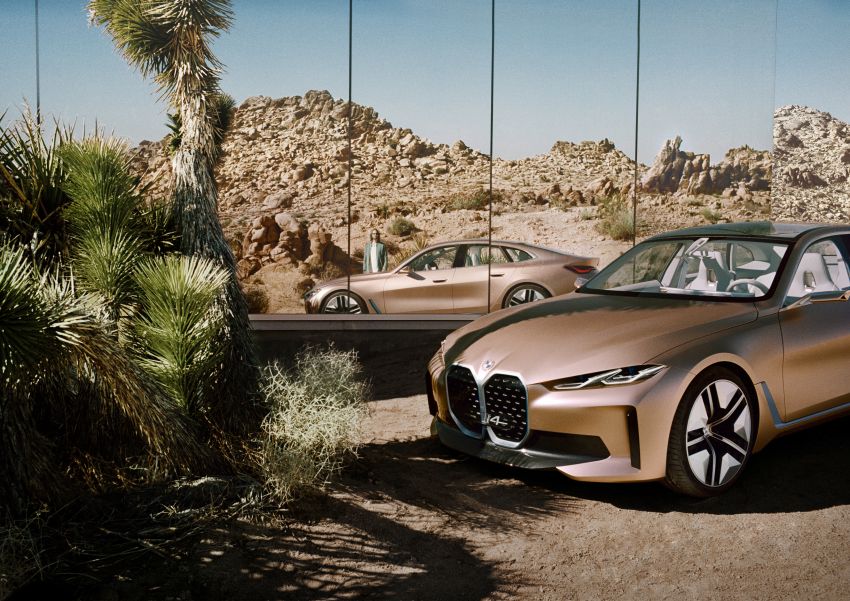 BMW Concept i4 revealed – previews electric Gran Coupe with 530 hp, 600 km range; debut in 2021 1090442