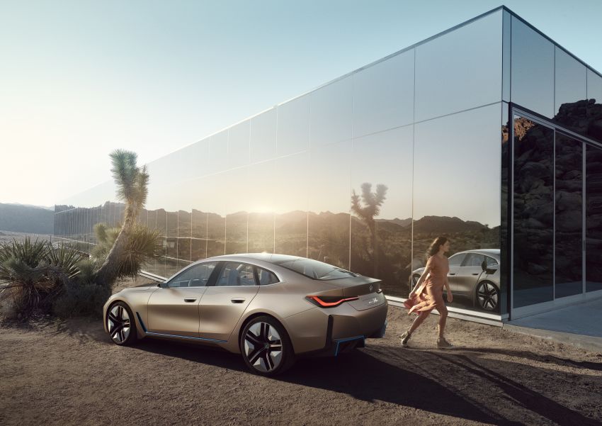 BMW Concept i4 revealed – previews electric Gran Coupe with 530 hp, 600 km range; debut in 2021 1090444