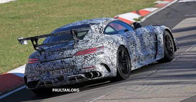 SPYSHOTS: Mercedes-AMG GT Black Series – more aggressive aero, 700 hp/750 Nm; flat-crank engine?