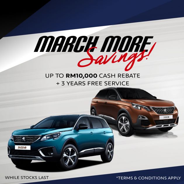 AD: Enjoy savings of up to RM10,000 with the Peugeot 3008 Plus and 5008 Plus from now until March 31, 2020