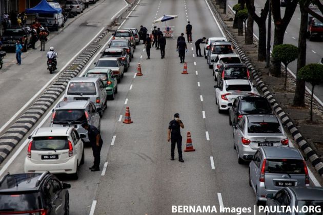 Polis tambah 1 lokasi sekatan jalan, 5 jalan ditutup di Petaling Jaya mulai 10 April  hingga tamat PKP fasa 2