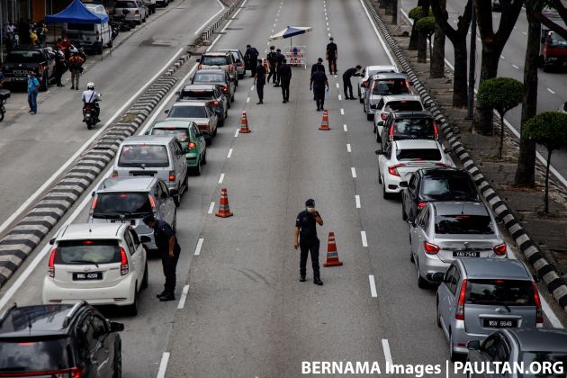 Polis Perak tutup jalan di beberapa daerah termasuk yang bersempadan dengan Selangor sepanjang PKP