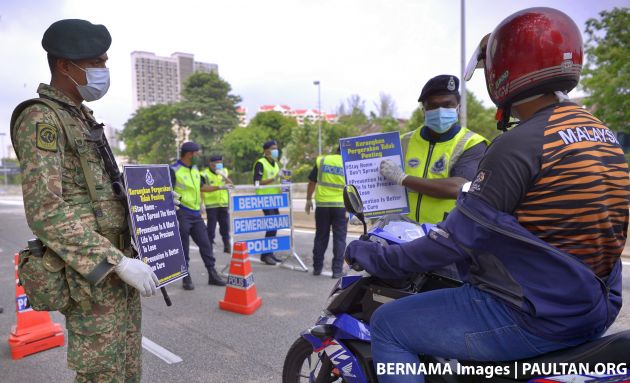 PKPB: Polis laksana lima sekatan jalan raya dan 10 jalan ditutup di Klang hingga 23 Oktober 2020