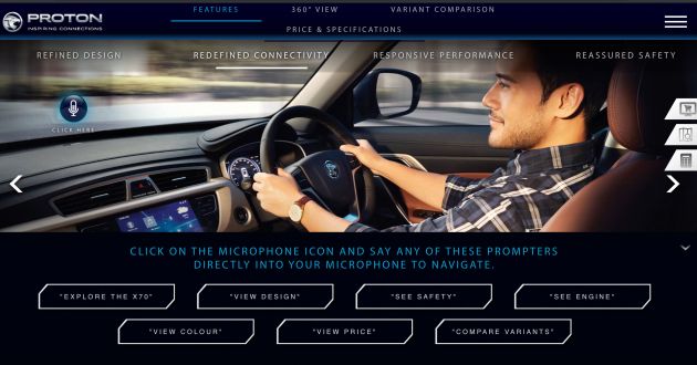 Proton website now supports voice activation for X70