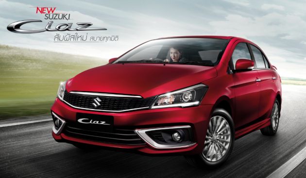 Suzuki Ciaz facelift launched in Thailand, 1.2L Eco Car