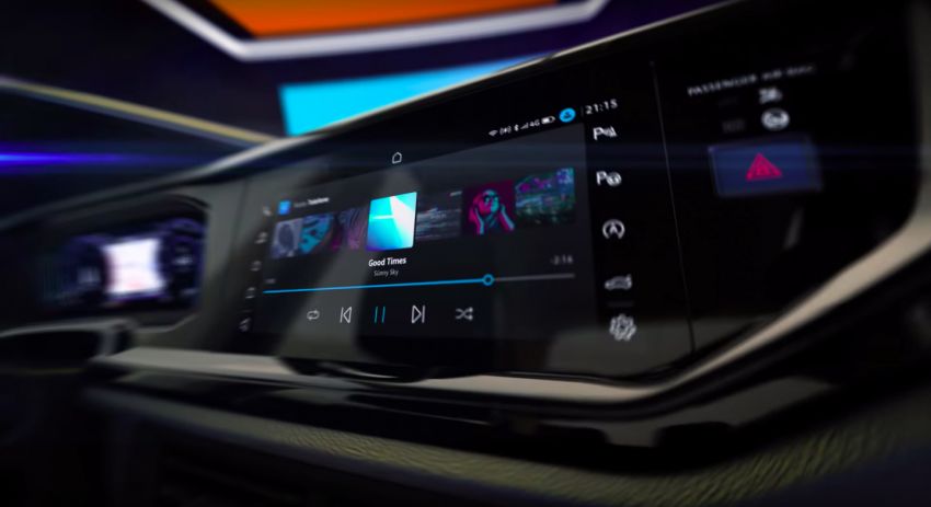 Volkswagen Nivus interior teased with VW Play system 1095707