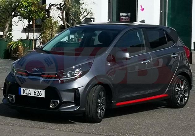 Kia Picanto facelift seen undisguised in GT Line form