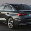 2021 Audi A3 Sedan debuts – improved looks & safety!