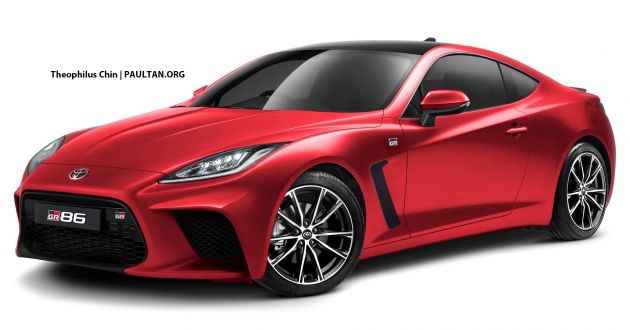 2021 Toyota GR 86 rendered – new coupe to get turbo?