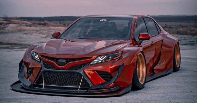 Toyota Camry XV70 widebody render by Brad Builds