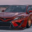 Toyota Camry XV70 – imej bayangan dengan kit badan lebar agresif, hasil imaginasi kreatif dari Brad Builds