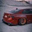 Toyota Camry XV70 – imej bayangan dengan kit badan lebar agresif, hasil imaginasi kreatif dari Brad Builds