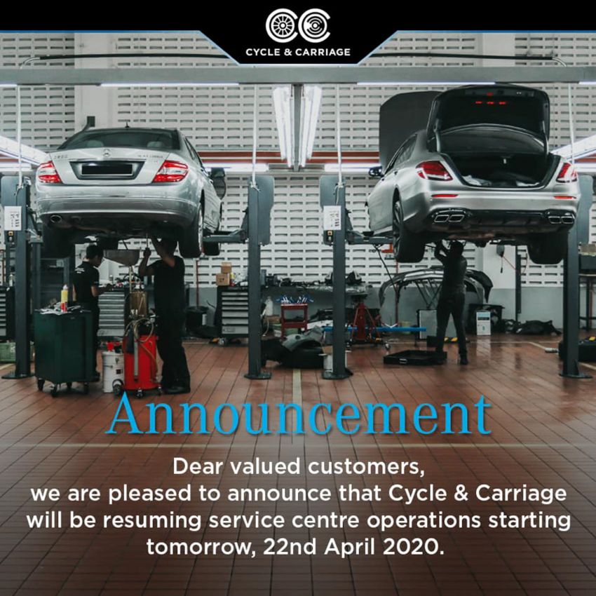 Pusat servis Mercedes-Benz Cycle & Carriage Bintang kembali dibuka untuk yang telah membuat temu janji 1109857