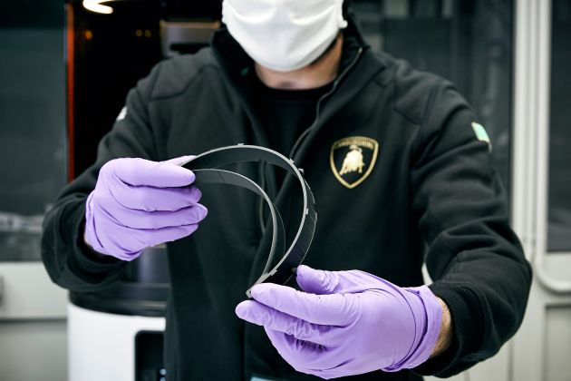 Lamborghini begins producing face masks, shields