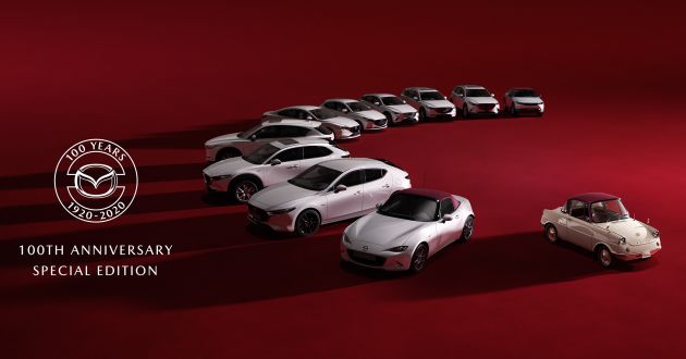 Mazda launches 100th anniversary celebratory models