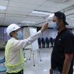 Proton delivering face shields to medical frontliners
