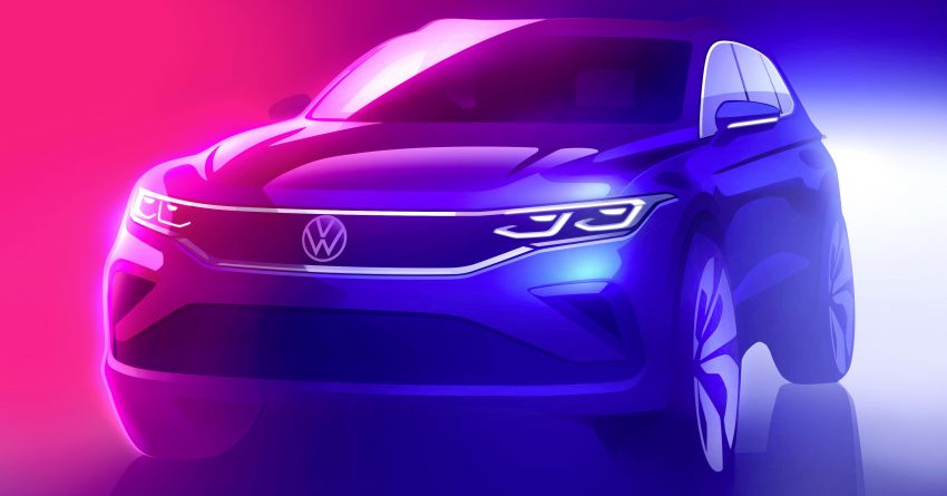 2020 Volkswagen Tiguan facelift teased in first official sketch – refreshed design, new plug-in hybrid variant 1108568