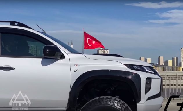 Mitsubishi Triton gets the lift-kit treatment in Turkey
