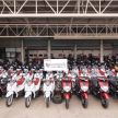 Yamaha Thailand sumbang 100 motosikal kepada pekerja kesihatan negara itu – jumlah cecah RM791k