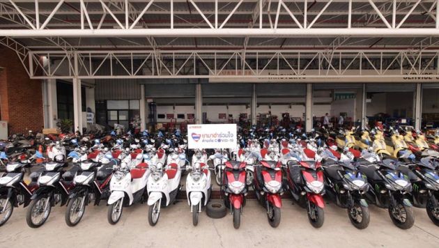 Yamaha Thailand sumbang 100 motosikal kepada pekerja kesihatan negara itu – jumlah cecah RM791k