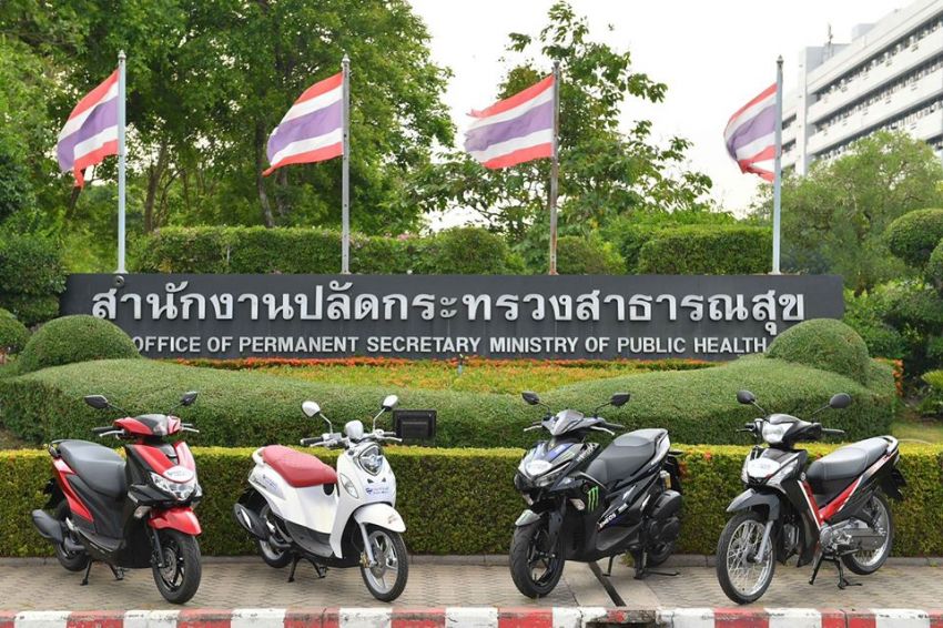 Yamaha Thailand sumbang 100 motosikal kepada pekerja kesihatan negara itu – jumlah cecah RM791k 1105340