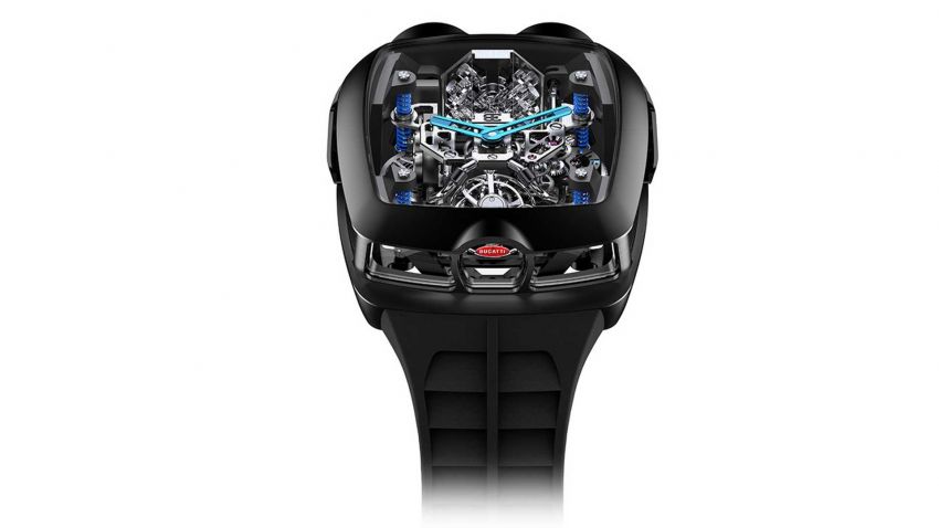 Jacob & Co. Bugatti Chiron Tourbillon – jam tangan dengan enjin W16 yang bergerak di dalam, RM1.2 juta! 1105319