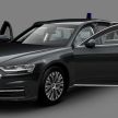 2020 Audi A8 L Security – VR9 protection rating, 571 PS/800 Nm 4.0 litre biturbo V8 powertrain; 3,875 kg