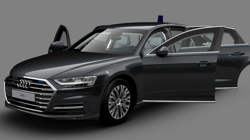 2020 Audi A8 L Security – VR9 protection rating, 571 PS/800 Nm 4.0 litre biturbo V8 powertrain; 3,875 kg 1117767