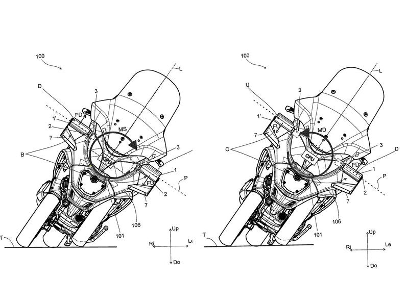 Piaggio patents motorcycle active aero system Image #1122387