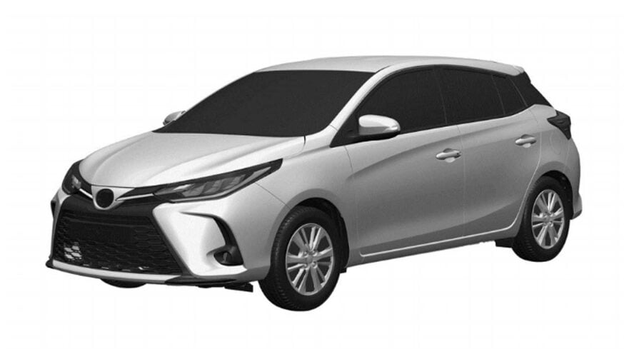 Imej paten Toyota Yaris facelift muncul di Argentina