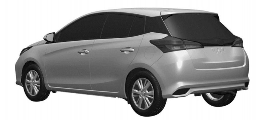 Imej paten Toyota Yaris facelift muncul di Argentina