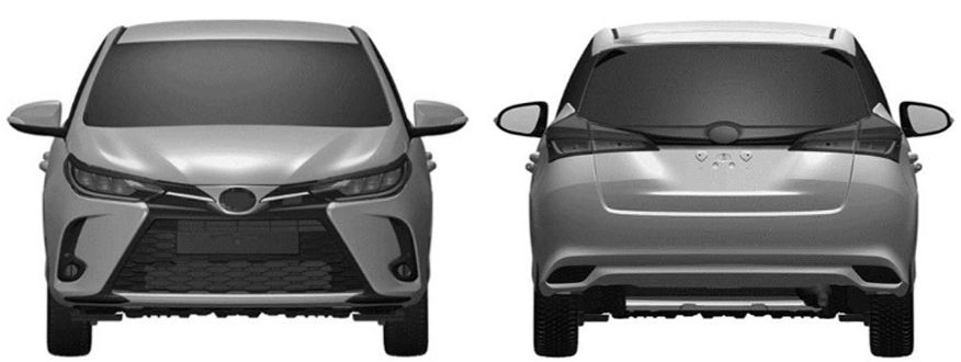 Imej paten Toyota Yaris facelift muncul di Argentina