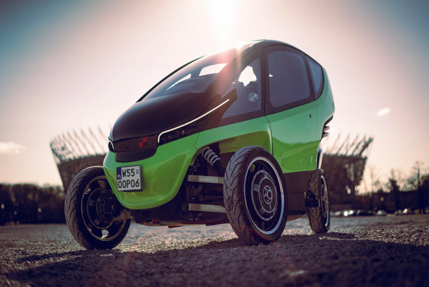 Triggo EV with variable geometry steering makes parking a breeze while being stable on the open road 1118437