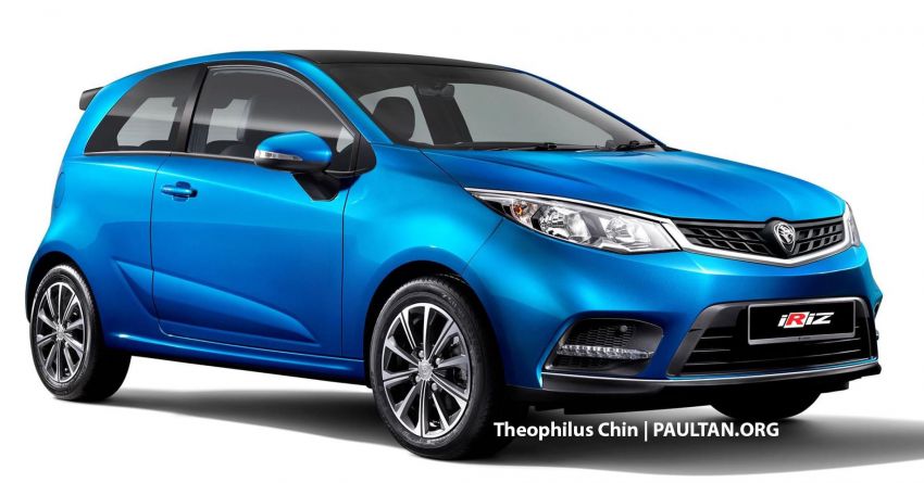 Proton Iriz gets rendered as a three-door hatchback 1114148